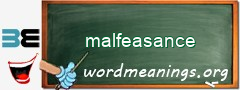 WordMeaning blackboard for malfeasance